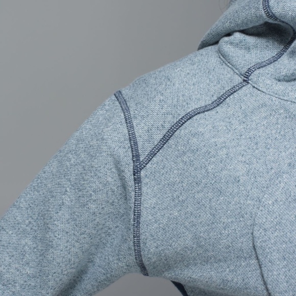 Lululemon On The Daily Hoodie Heathered Poseidon / Heathered Denim Poseidon - 2 - Picture 3 of 16
